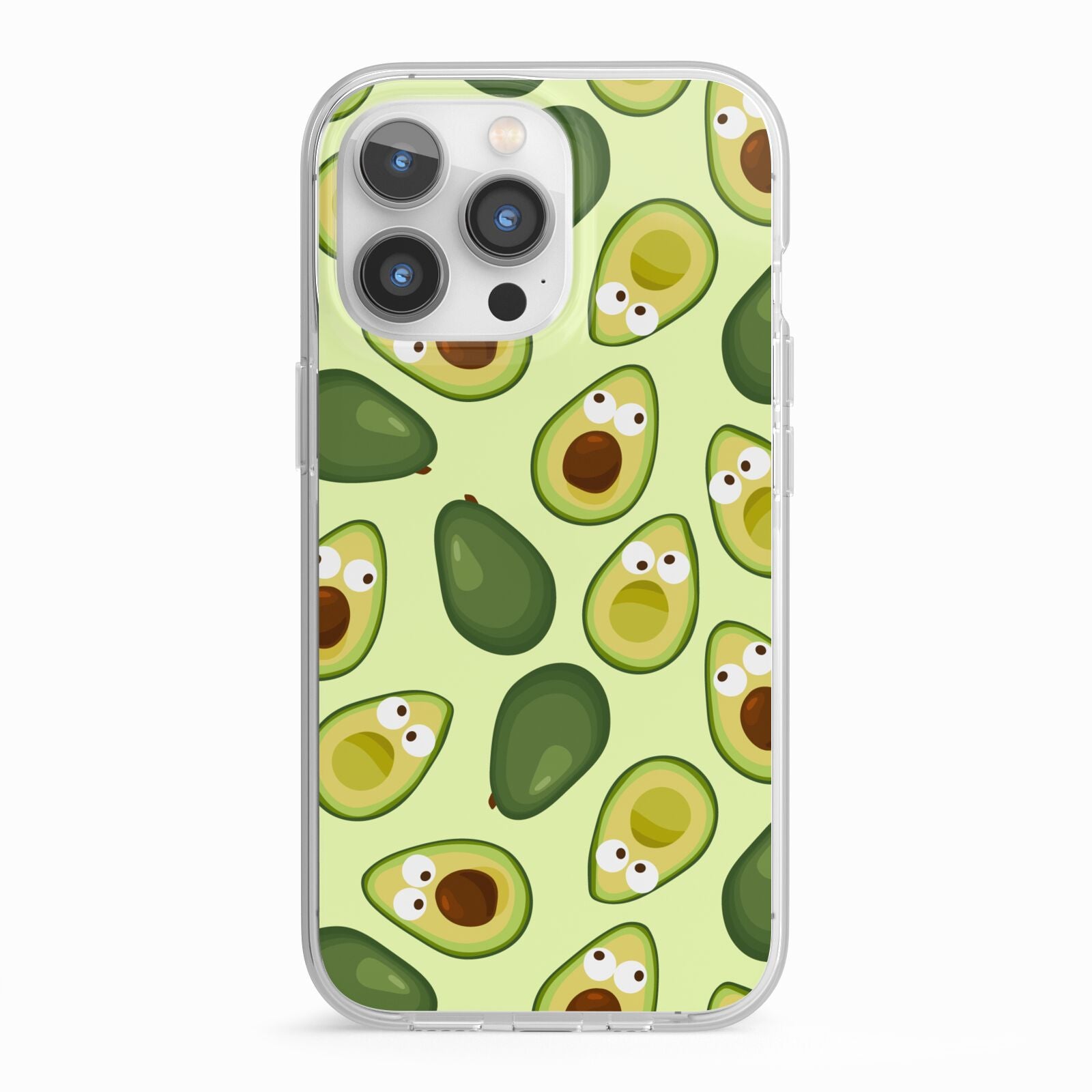 Avocado iPhone 13 Pro TPU Impact Case with White Edges