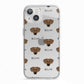 Azawakh Icon with Name iPhone 13 TPU Impact Case with White Edges