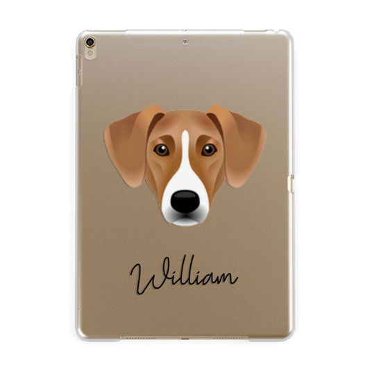 Azawakh Personalised Apple iPad Gold Case