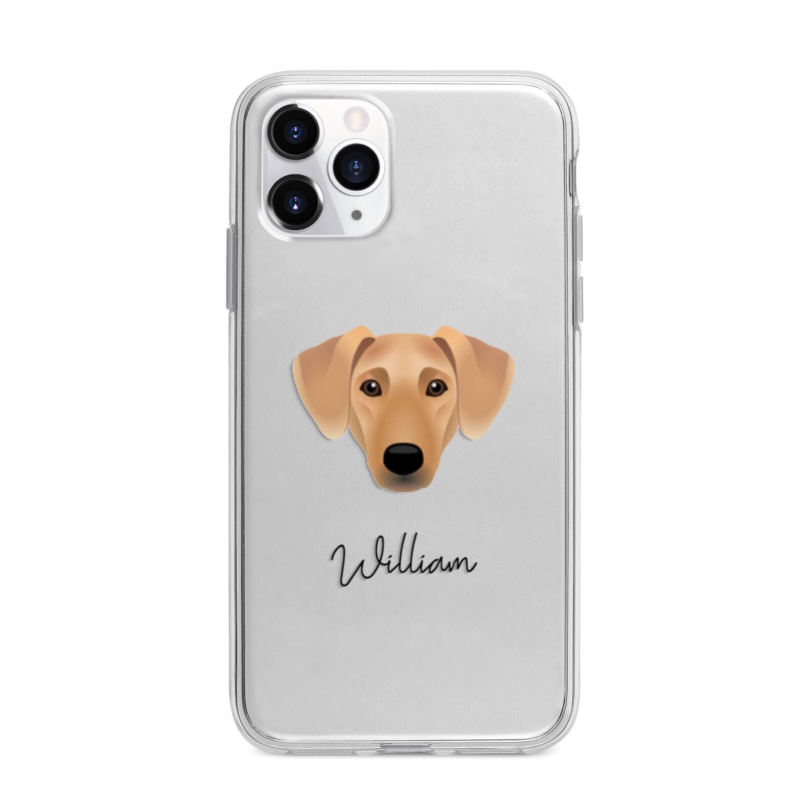 Azawakh Personalised Apple iPhone 11 Pro Max in Silver with Bumper Case