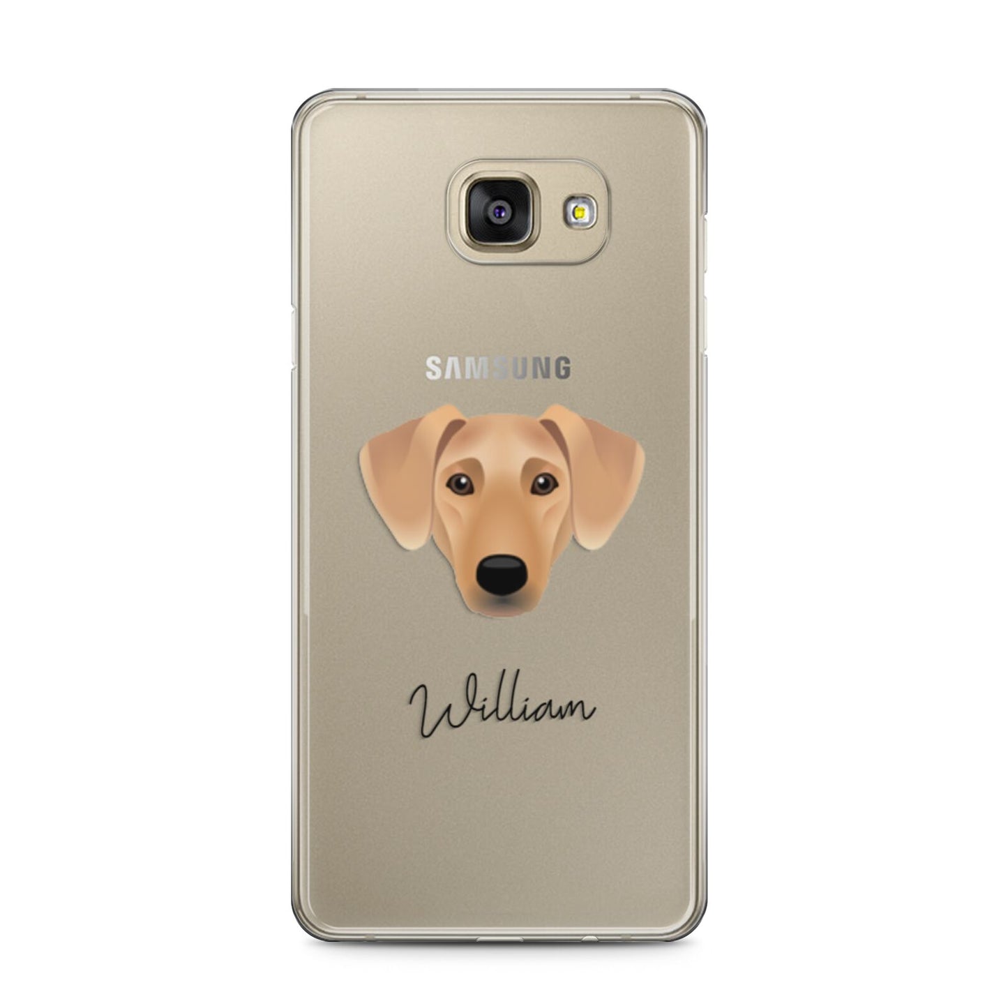 Azawakh Personalised Samsung Galaxy A5 2016 Case on gold phone