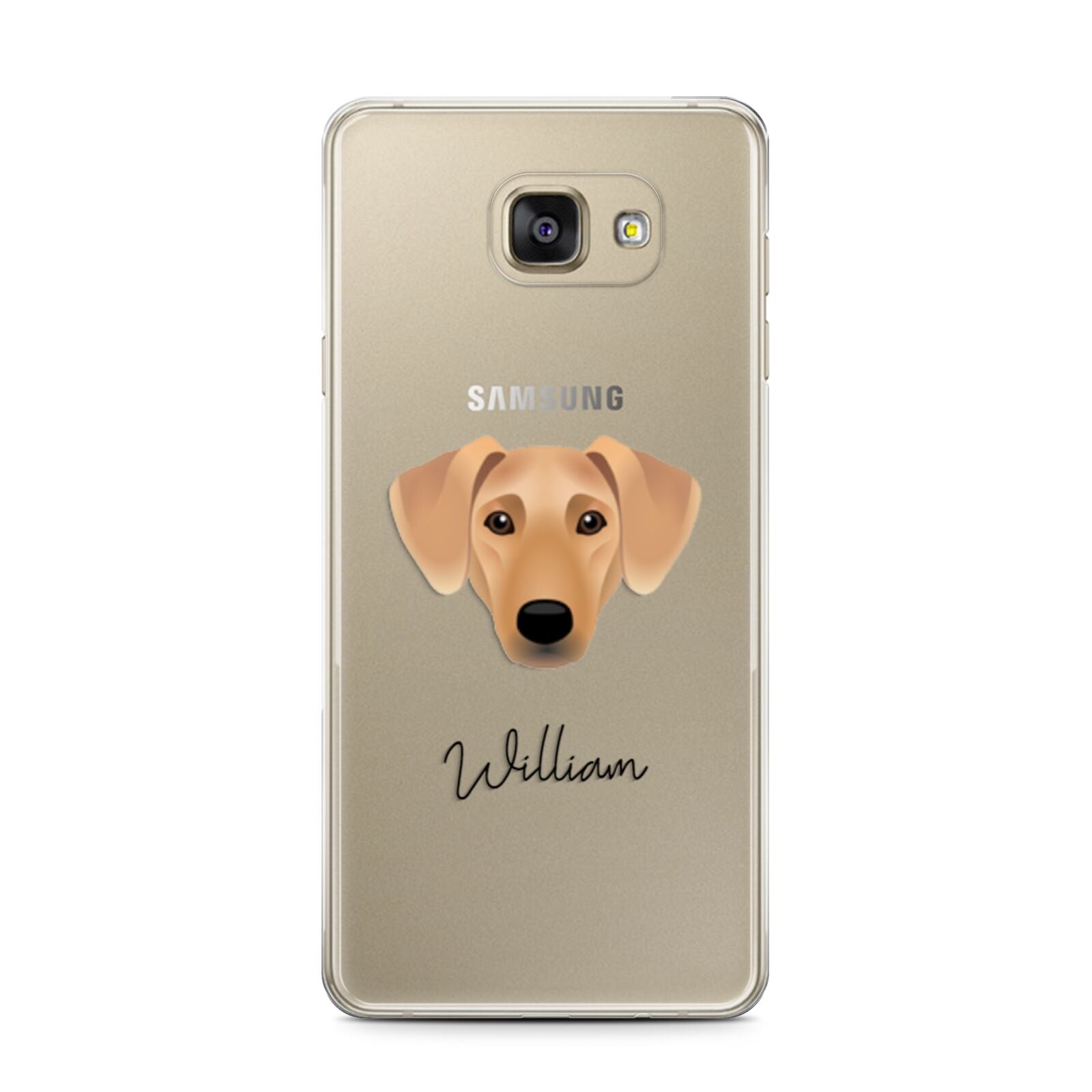 Azawakh Personalised Samsung Galaxy A7 2016 Case on gold phone