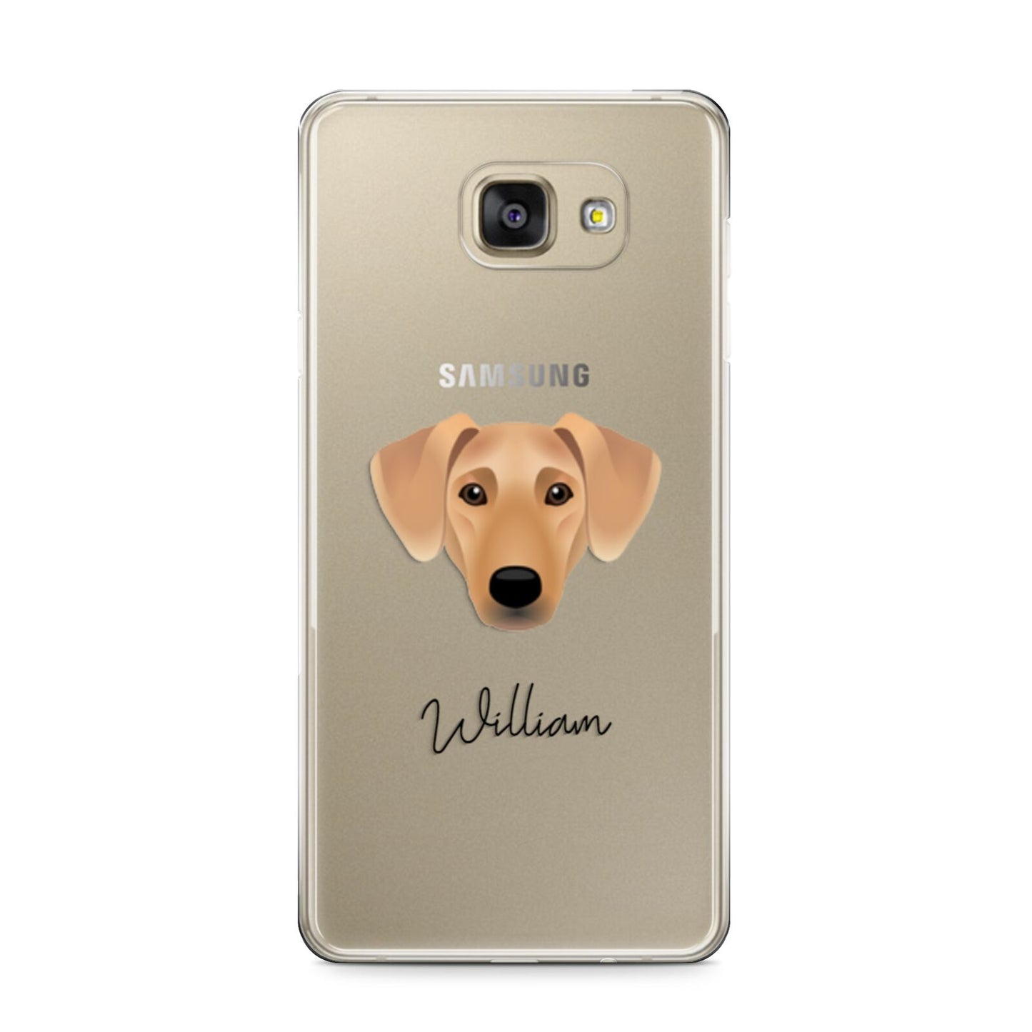 Azawakh Personalised Samsung Galaxy A9 2016 Case on gold phone