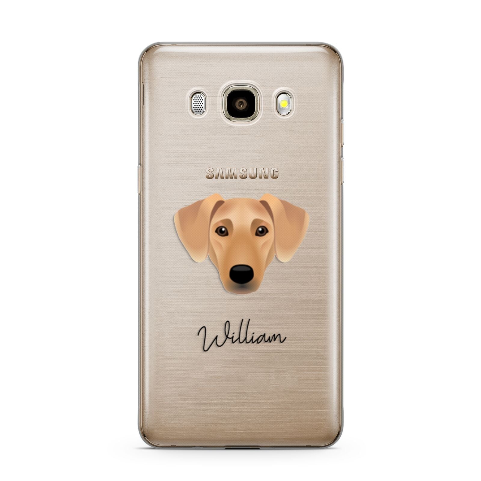 Azawakh Personalised Samsung Galaxy J7 2016 Case on gold phone
