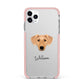 Azawakh Personalised iPhone 11 Pro Max Impact Pink Edge Case