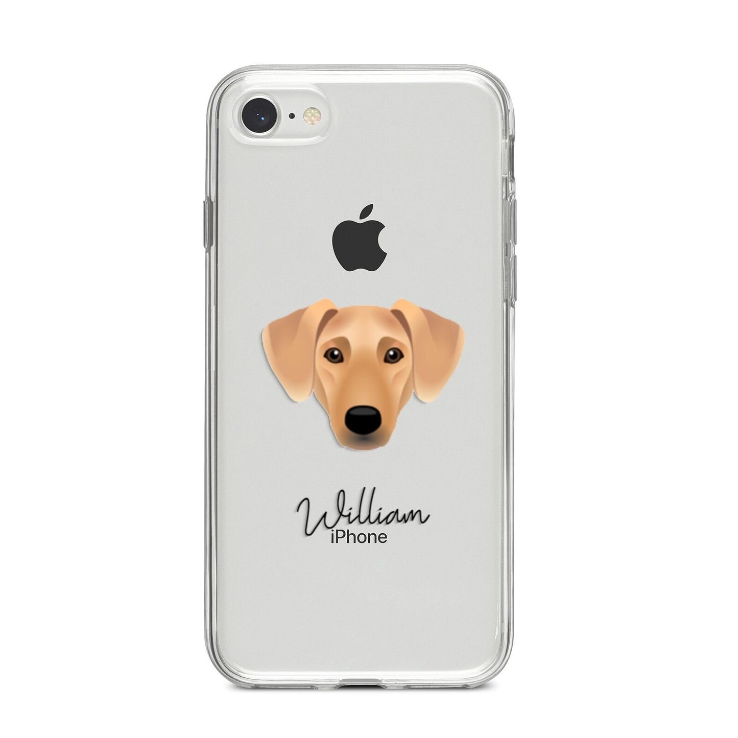 Azawakh Personalised iPhone 8 Bumper Case on Silver iPhone