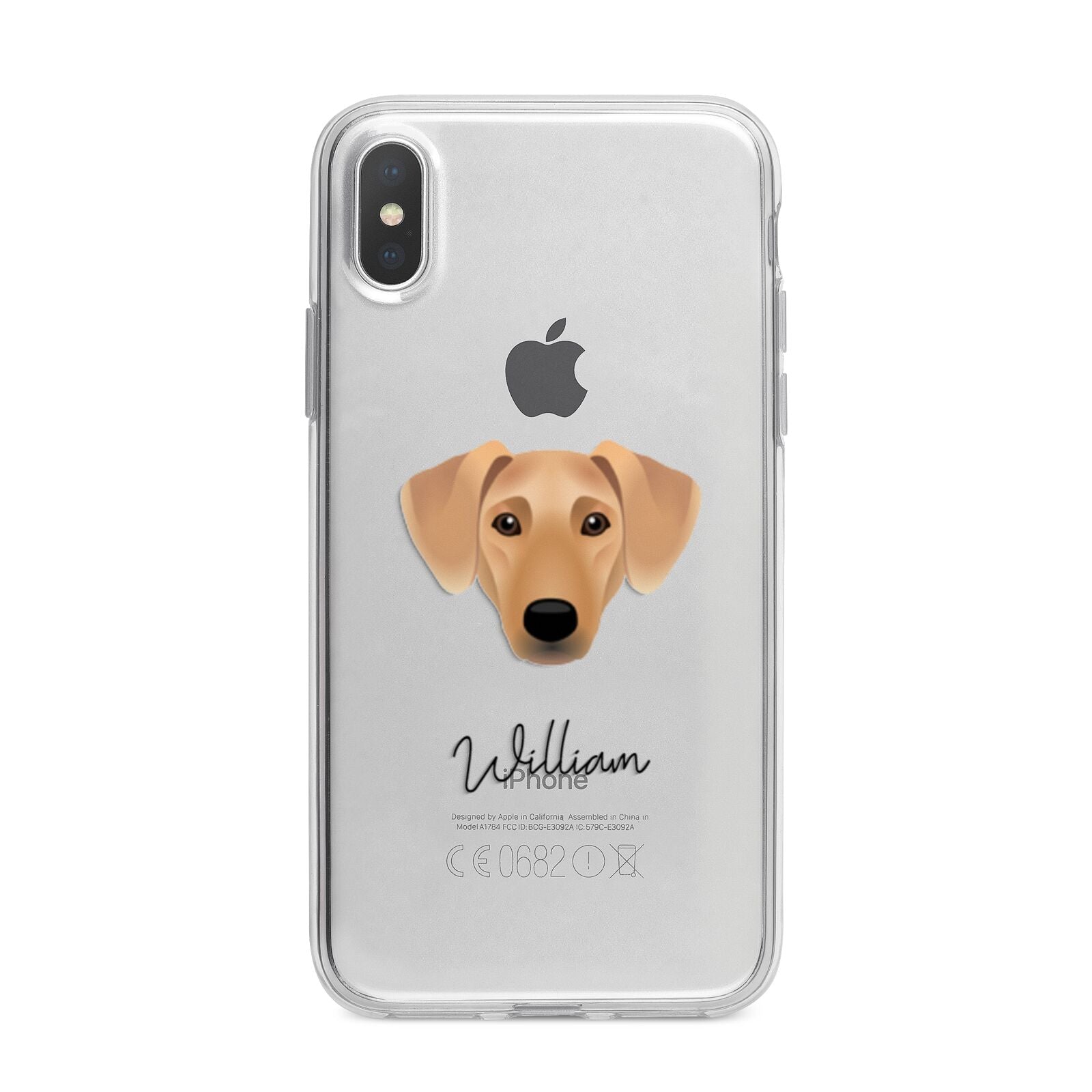 Azawakh Personalised iPhone X Bumper Case on Silver iPhone Alternative Image 1