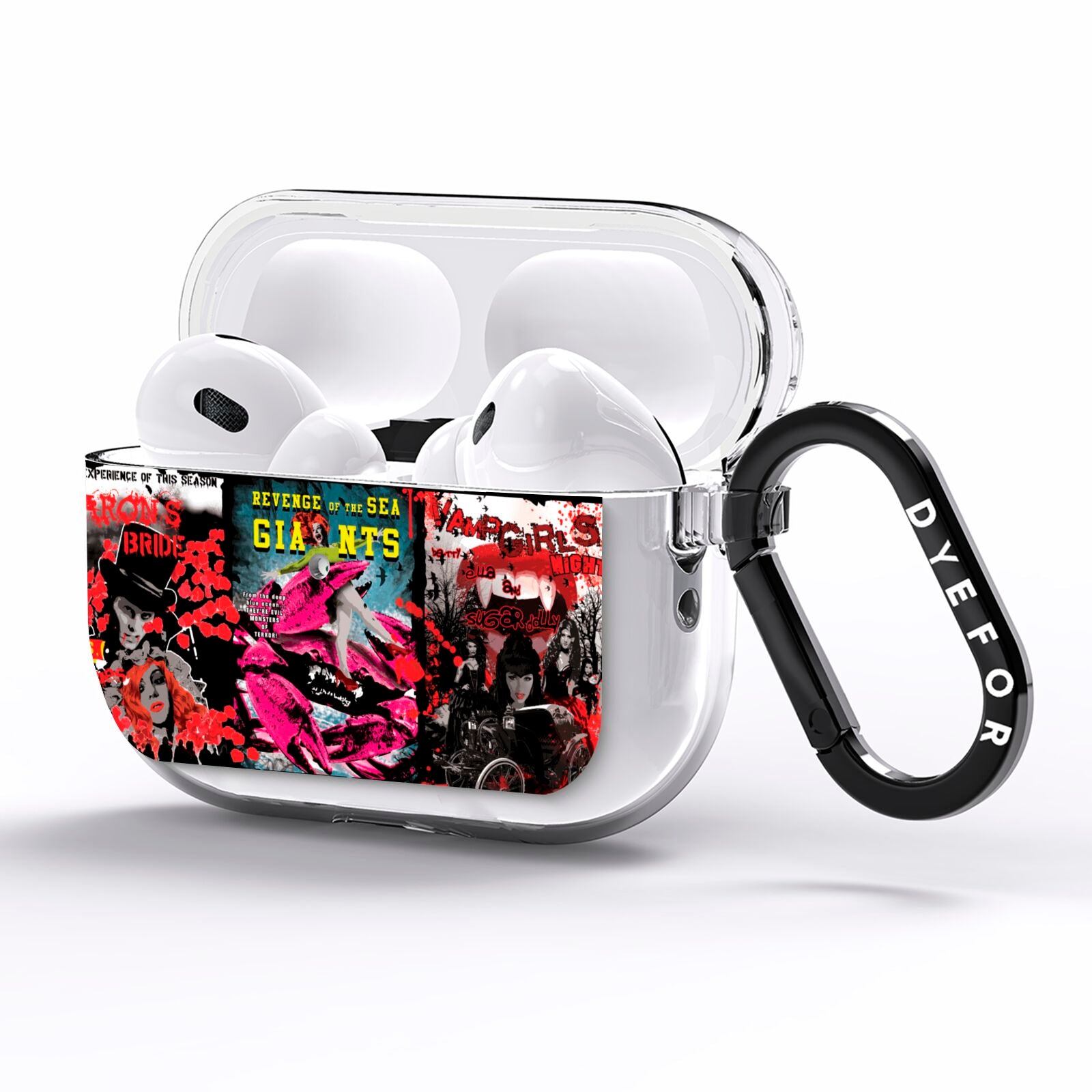 B Movie Posters AirPods Pro Clear Case Side Image