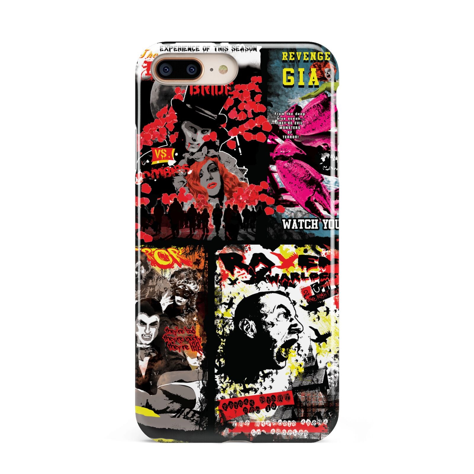 B Movie Posters Apple iPhone 7 8 Plus 3D Tough Case