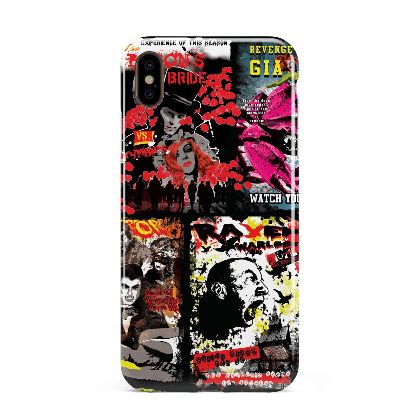B Movie Posters Apple iPhone Xs Max 3D Tough Case