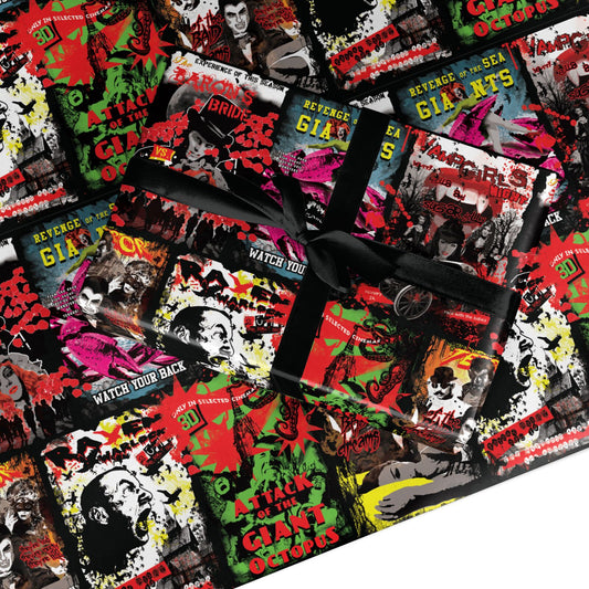 B Movie Posters Custom Wrapping Paper
