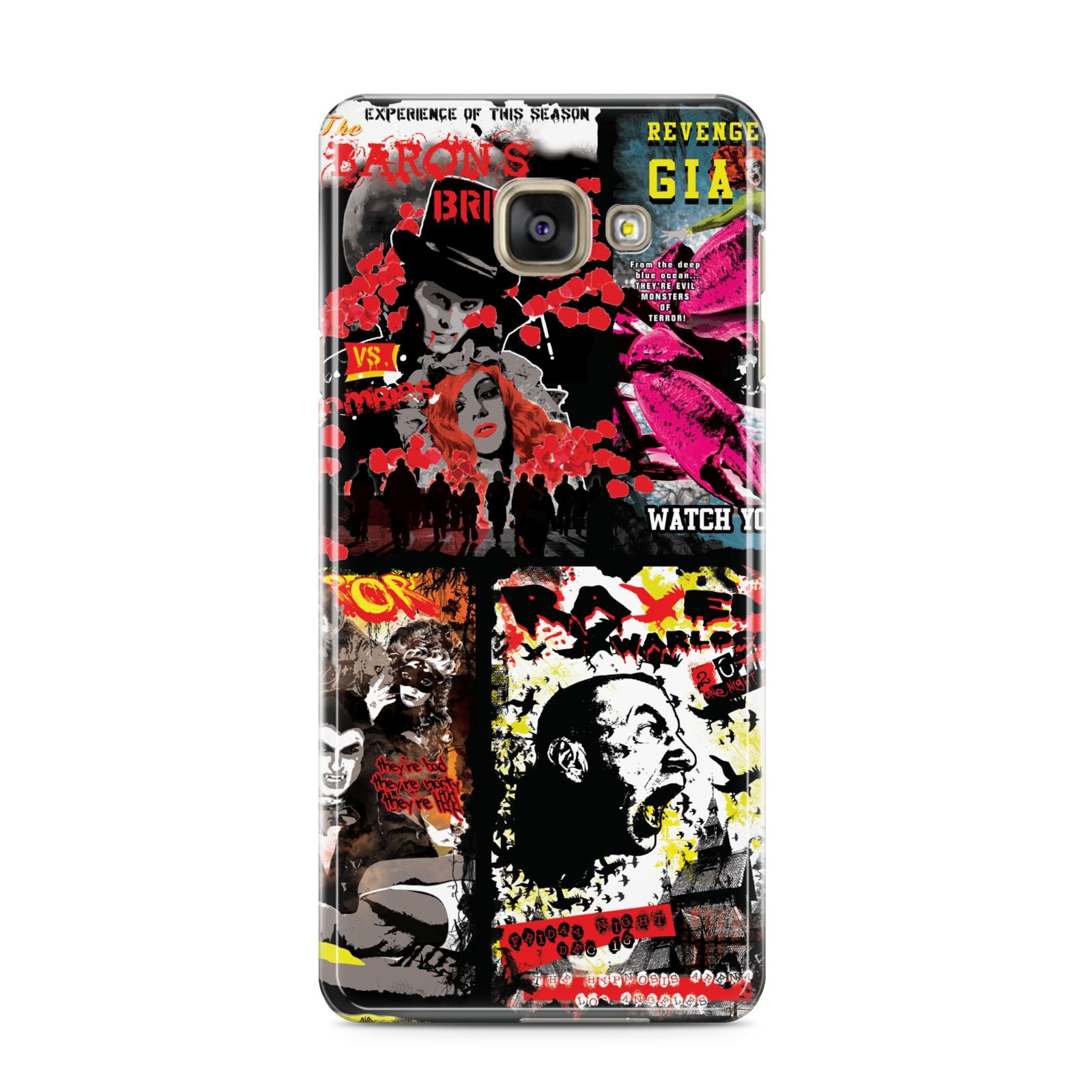 B Movie Posters Samsung Galaxy A3 2016 Case on gold phone