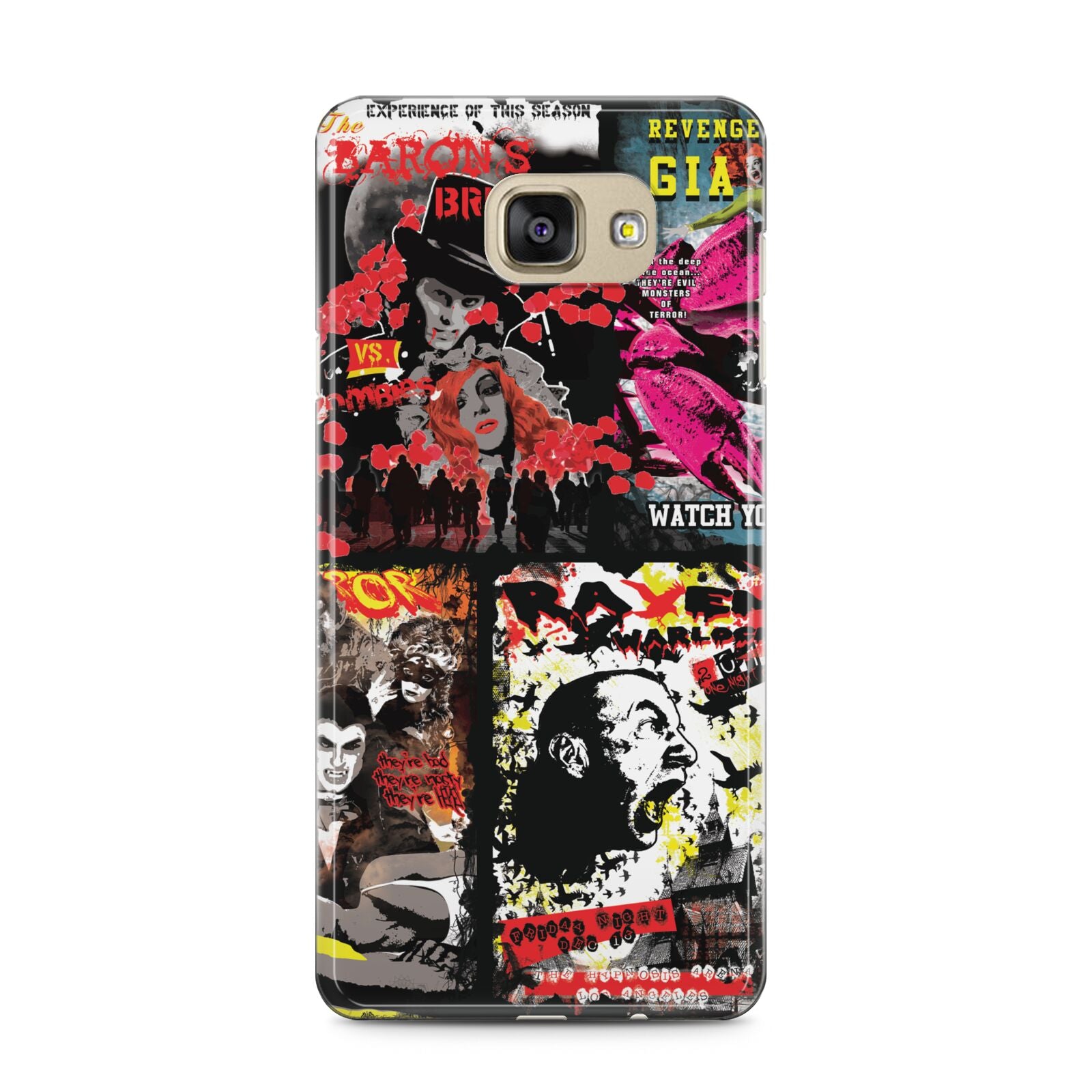B Movie Posters Samsung Galaxy A5 2016 Case on gold phone