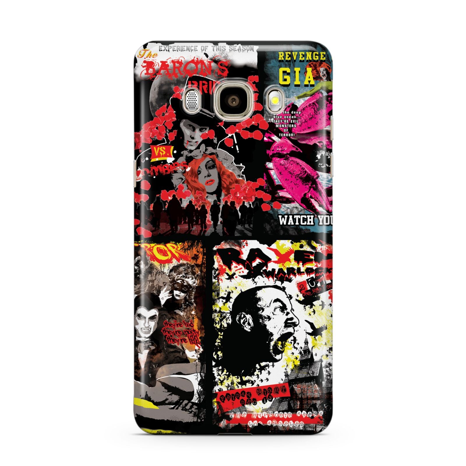 B Movie Posters Samsung Galaxy J7 2016 Case on gold phone