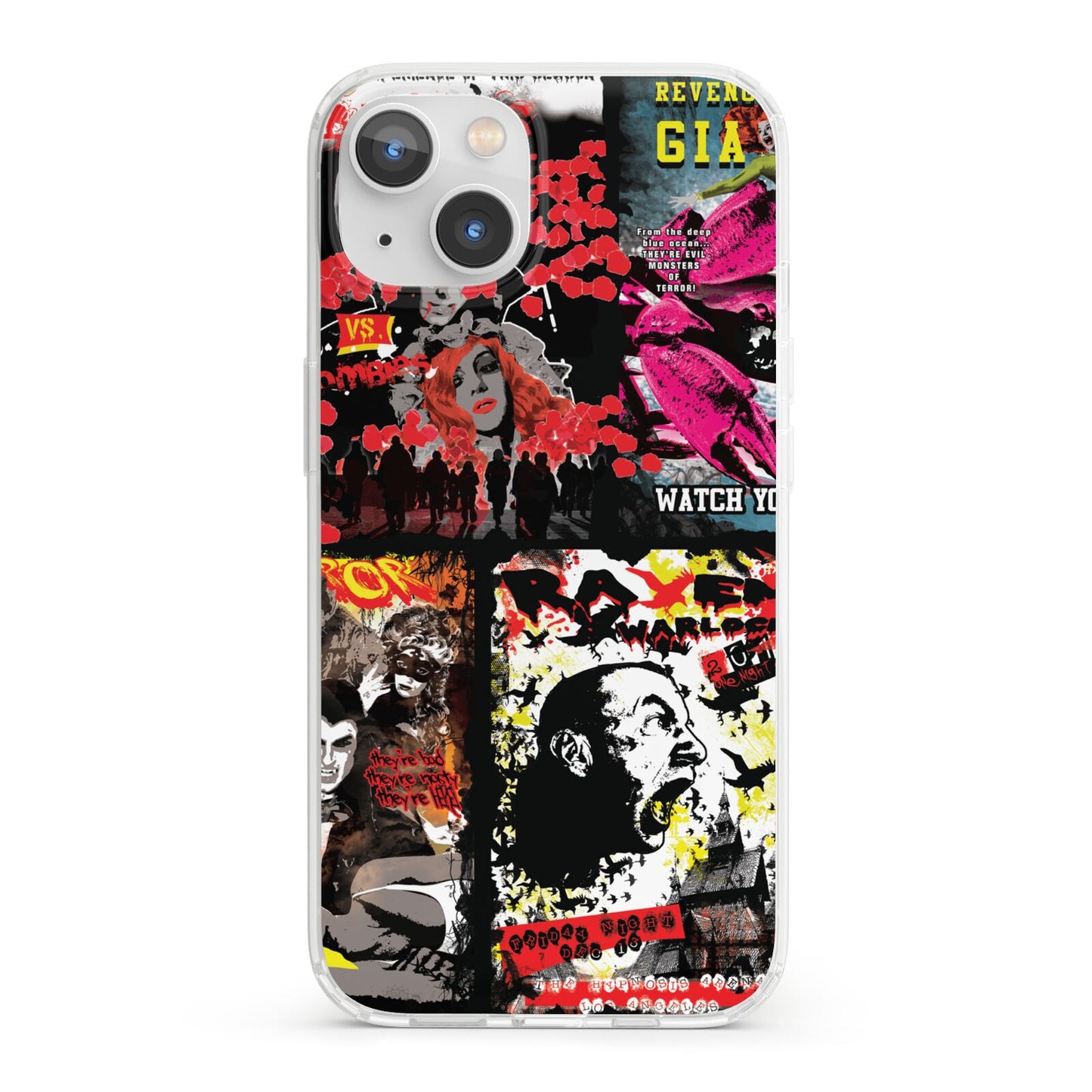 B Movie Posters iPhone 13 Clear Bumper Case