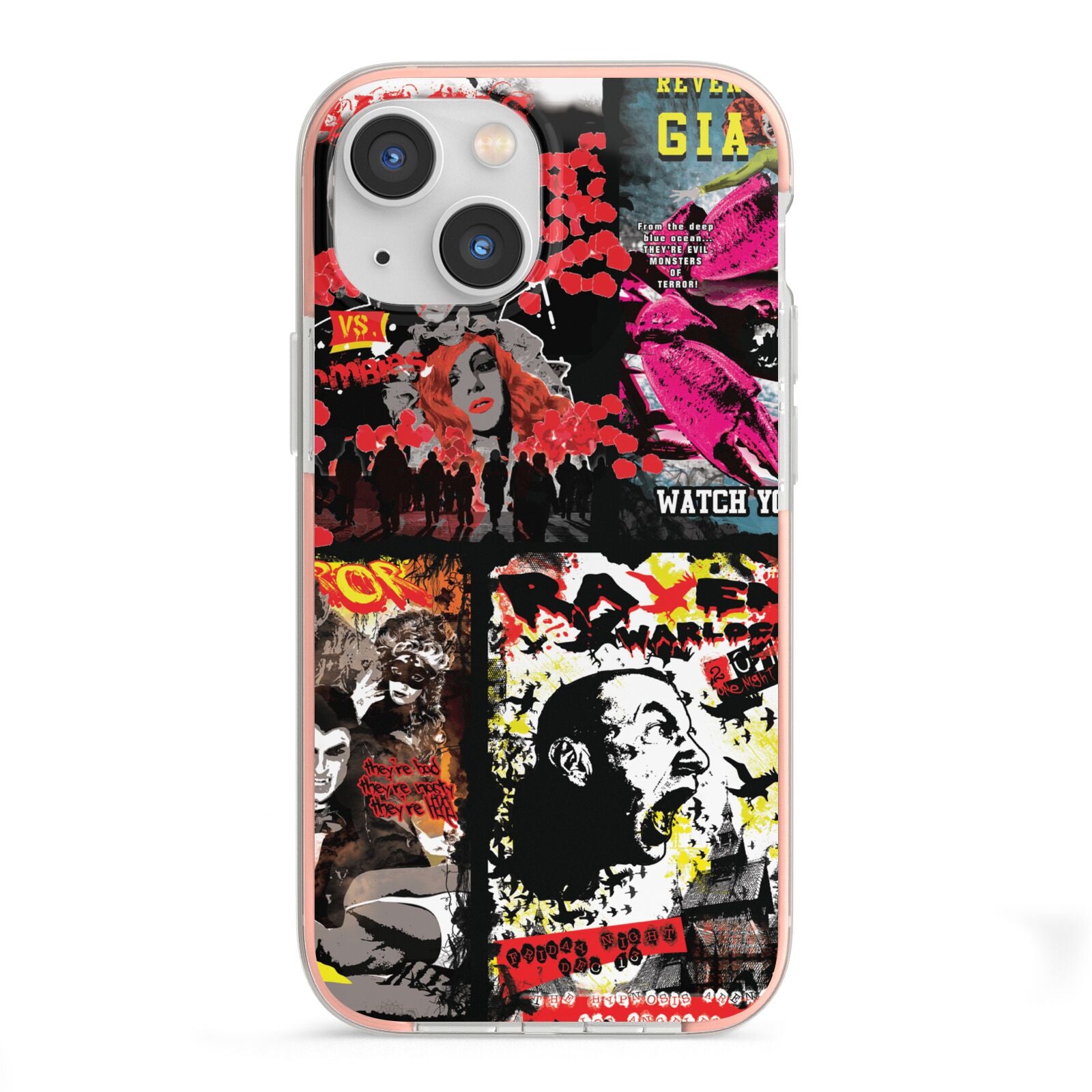 B Movie Posters iPhone 13 Mini TPU Impact Case with Pink Edges