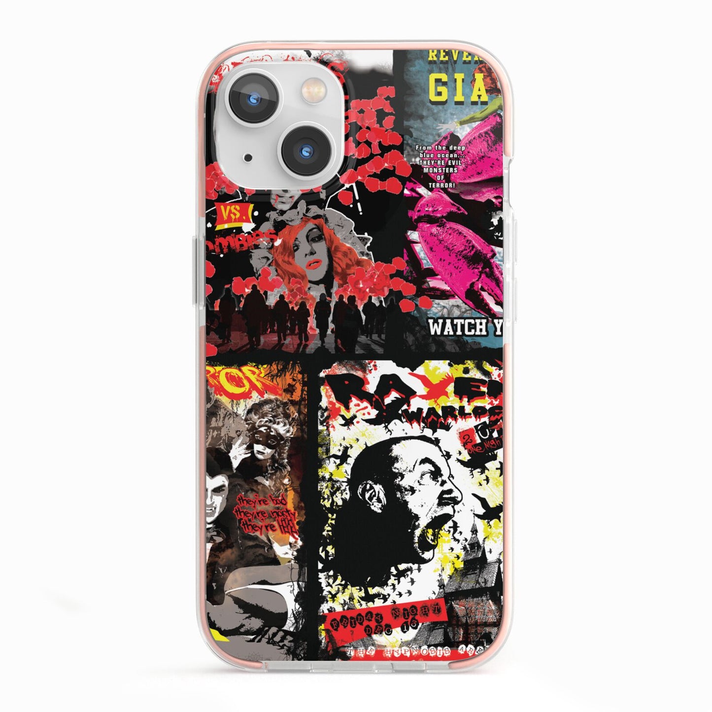 B Movie Posters iPhone 13 TPU Impact Case with Pink Edges