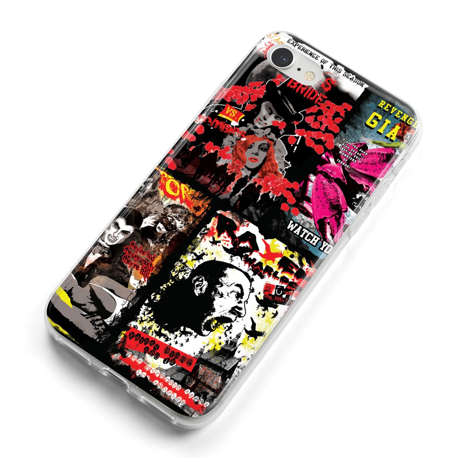 B Movie Posters iPhone 8 Bumper Case on Silver iPhone Alternative Image