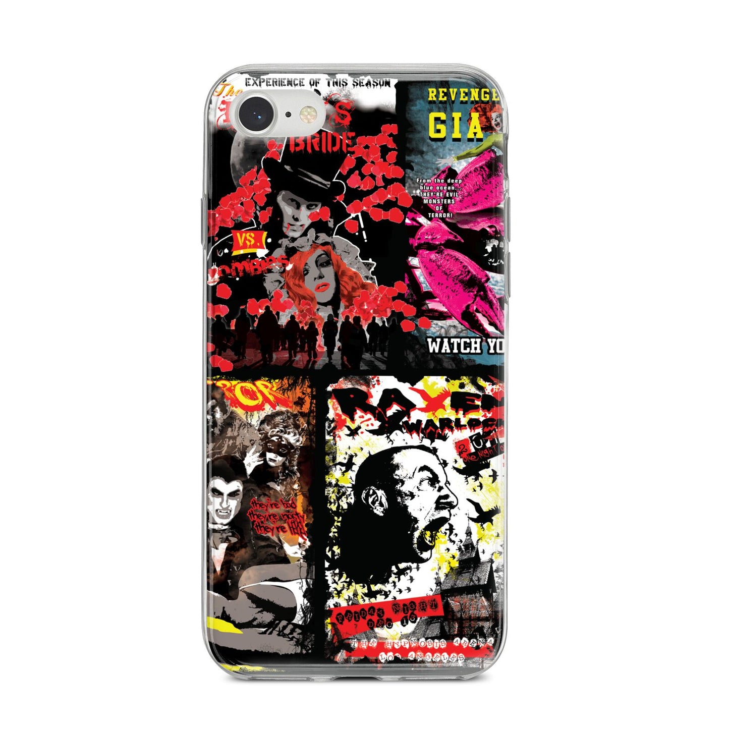 B Movie Posters iPhone 8 Bumper Case on Silver iPhone