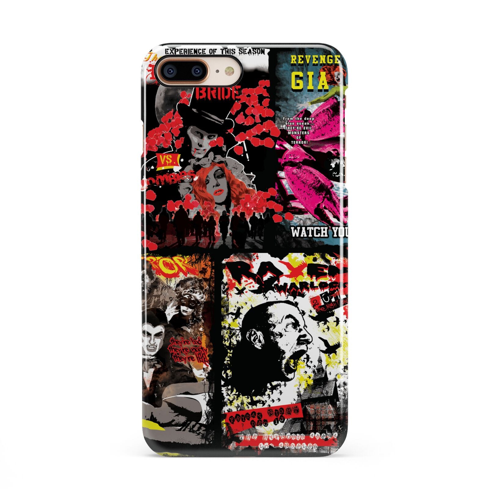 B Movie Posters iPhone 8 Plus 3D Snap Case on Gold Phone