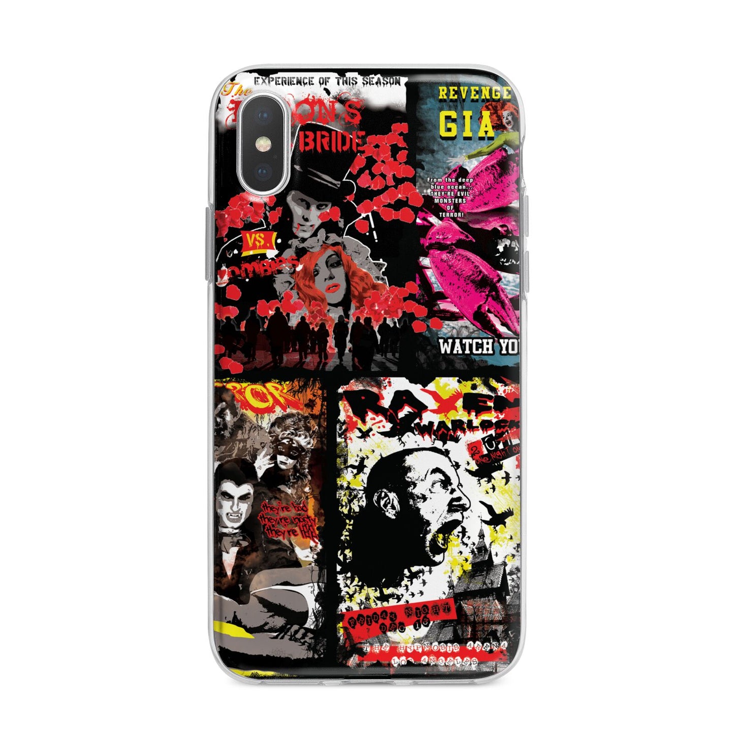 B Movie Posters iPhone X Bumper Case on Silver iPhone Alternative Image 1