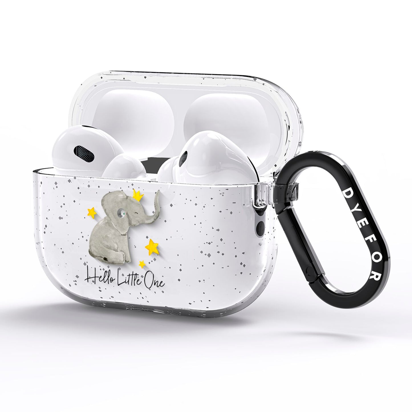 Baby Elephant AirPods Pro Glitter Case Side Image