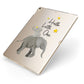 Baby Elephant Apple iPad Case on Gold iPad Side View