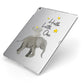 Baby Elephant Apple iPad Case on Silver iPad Side View