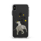 Baby Elephant Apple iPhone Xs Max Impact Case White Edge on Black Phone