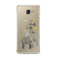 Baby Elephant Samsung Galaxy A3 2016 Case on gold phone