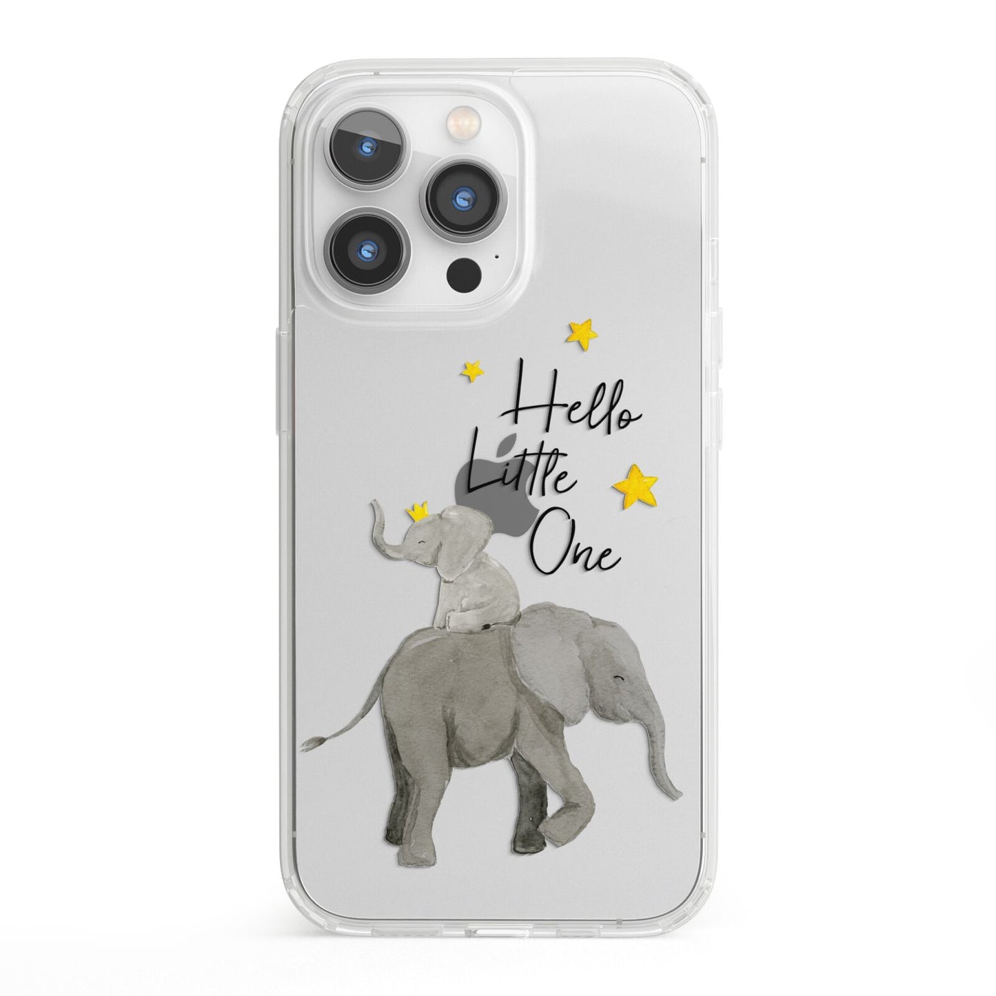 Baby Elephant iPhone 13 Pro Clear Bumper Case