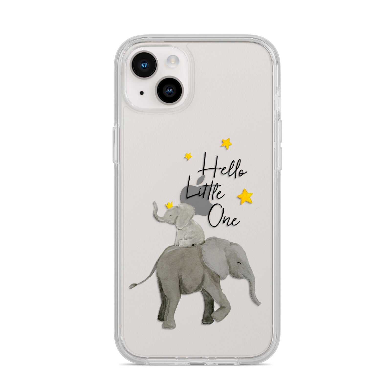 Baby Elephant iPhone 14 Plus Clear Tough Case Starlight