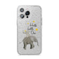 Baby Elephant iPhone 14 Pro Max Glitter Tough Case Silver