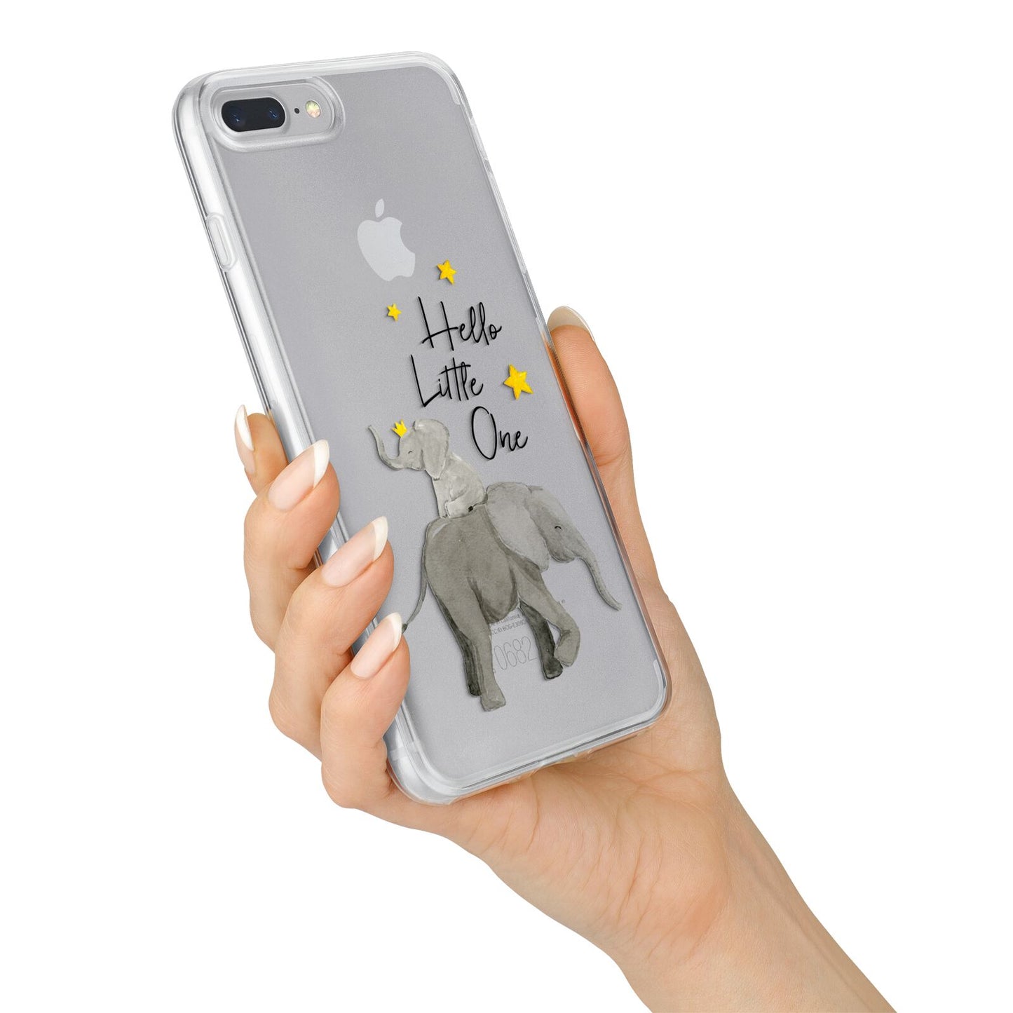 Baby Elephant iPhone 7 Plus Bumper Case on Silver iPhone Alternative Image