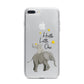 Baby Elephant iPhone 7 Plus Bumper Case on Silver iPhone