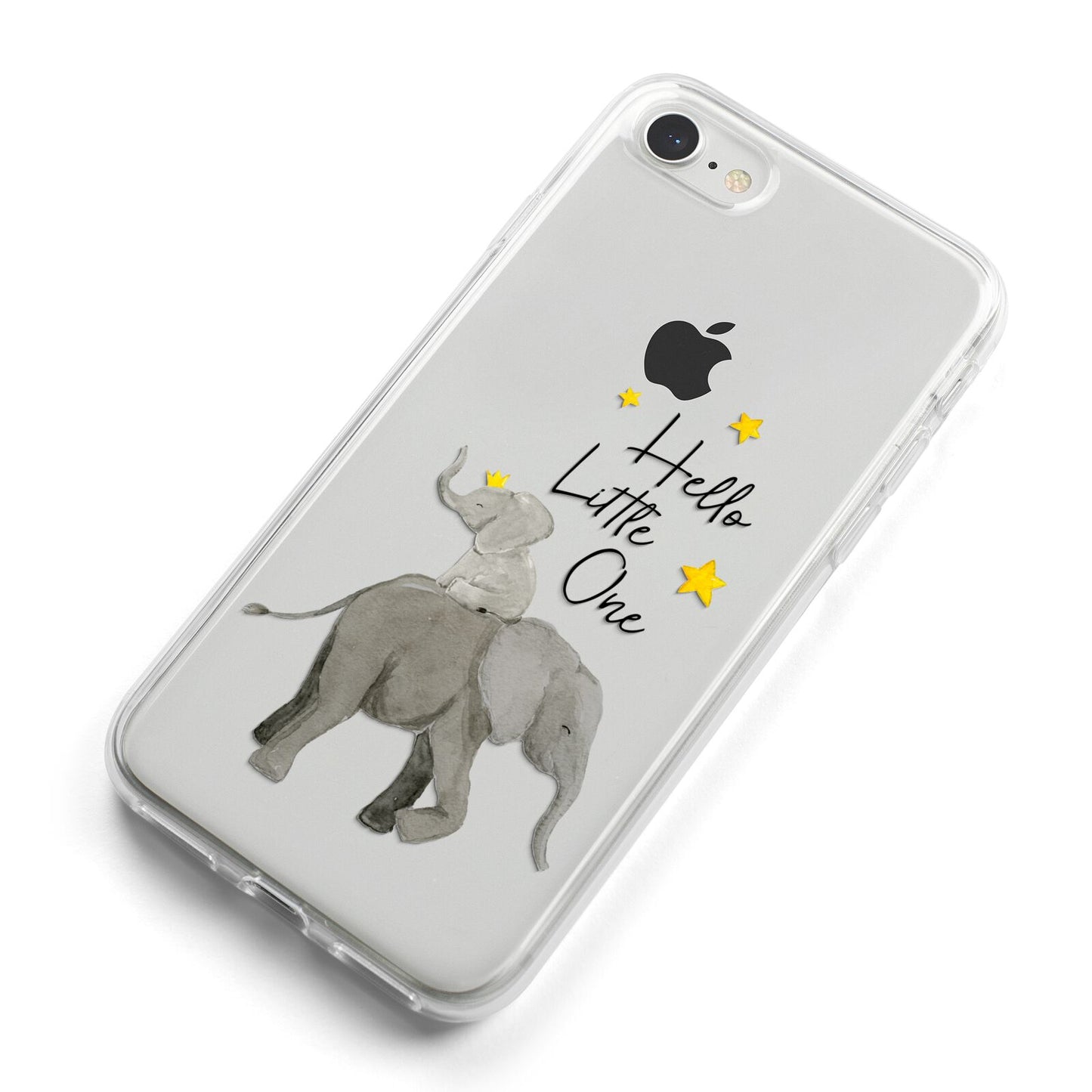 Baby Elephant iPhone 8 Bumper Case on Silver iPhone Alternative Image