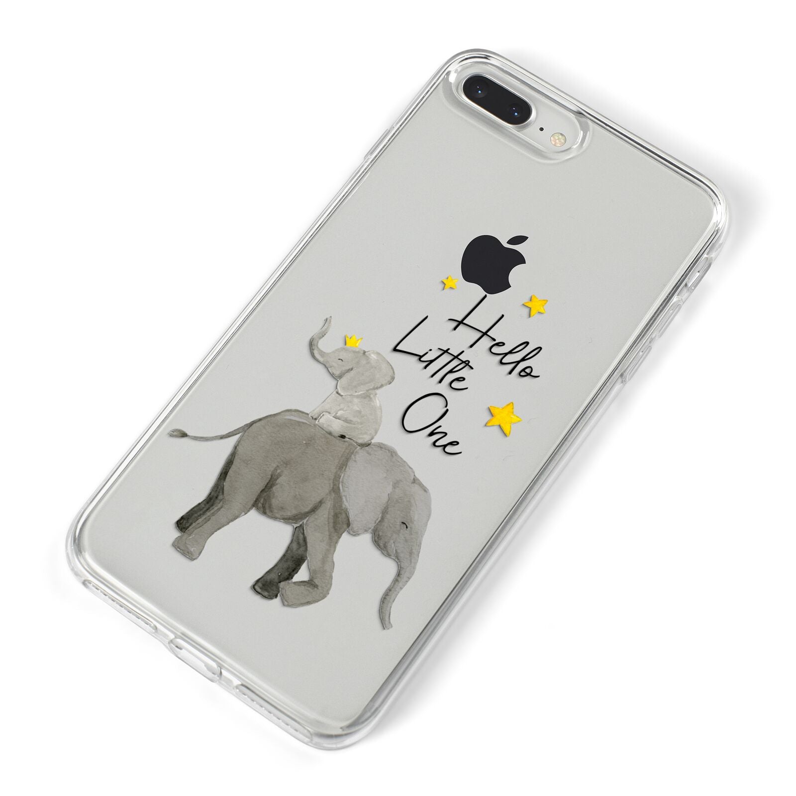 Baby Elephant iPhone 8 Plus Bumper Case on Silver iPhone Alternative Image
