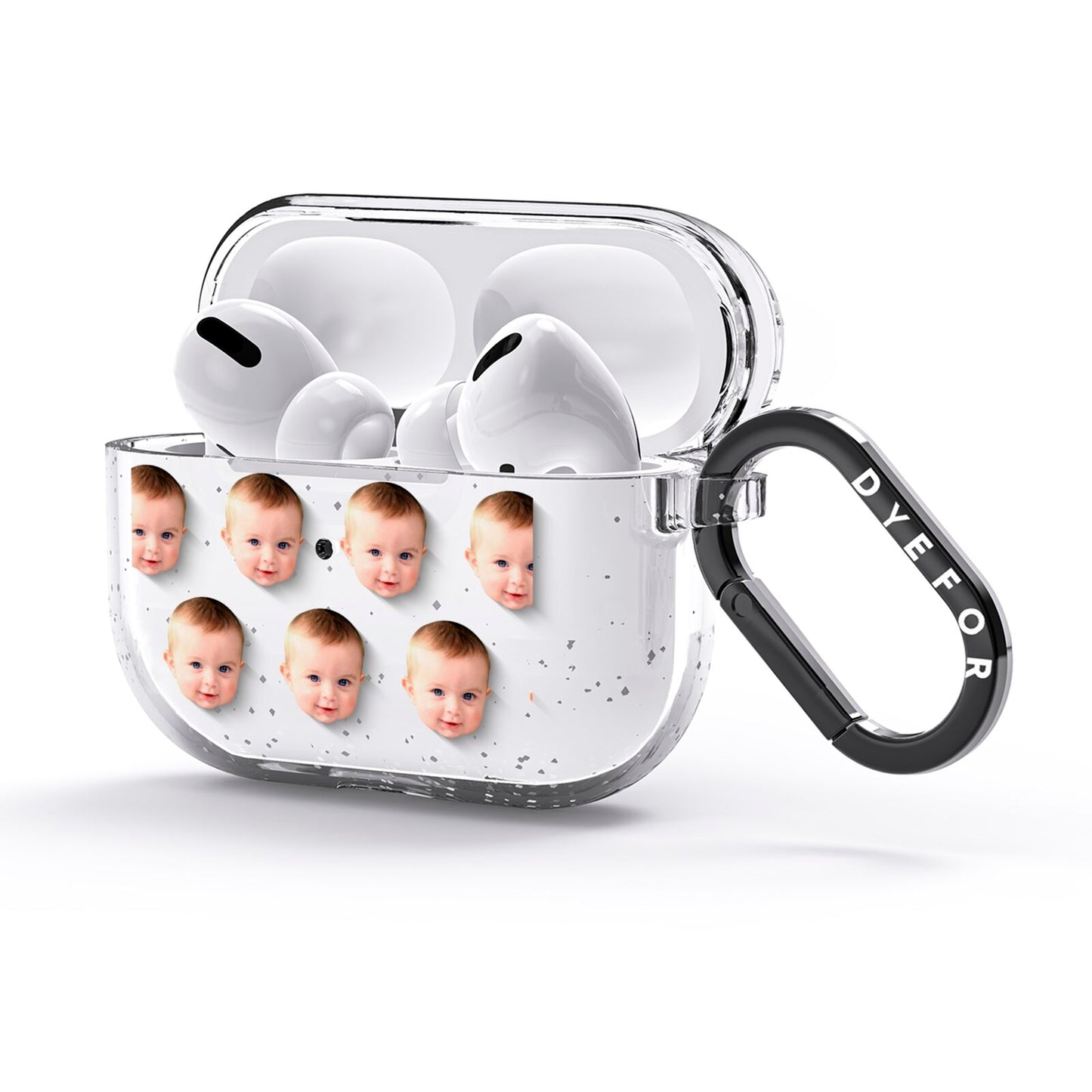 Baby Face AirPods Glitter Case 3rd Gen Side Image