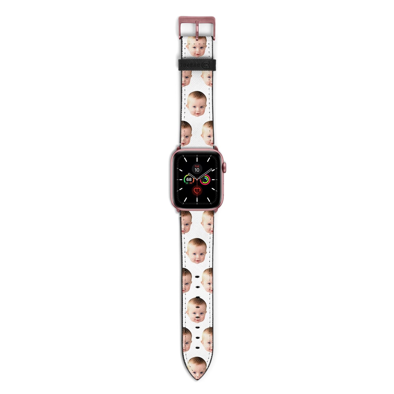Baby Face Apple Watch Strap with Rose Gold Hardware