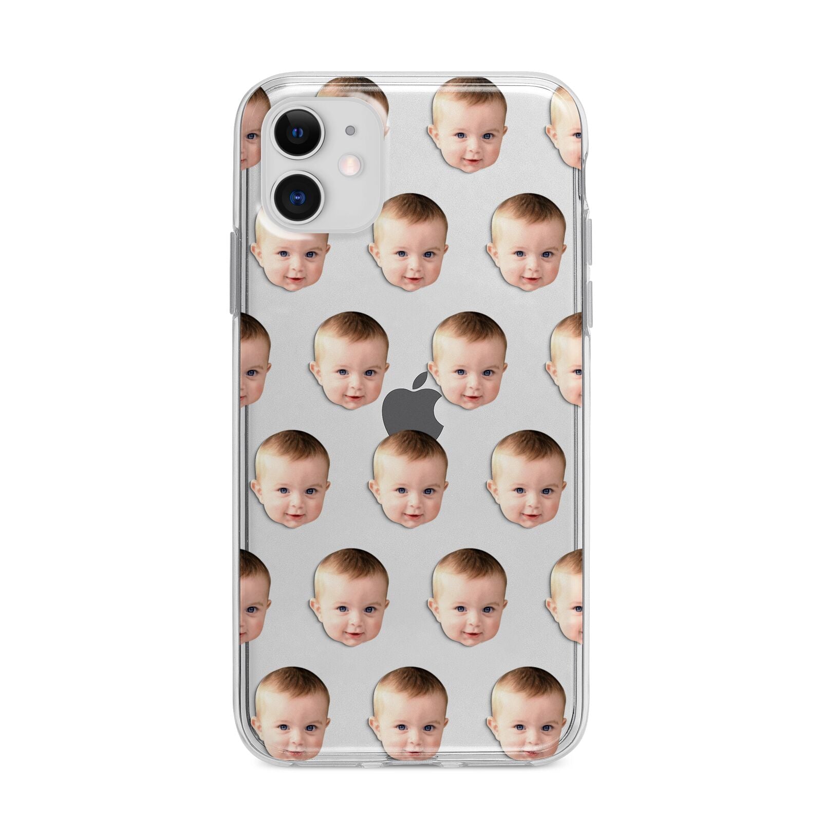 Baby Face Apple iPhone 11 in White with Bumper Case