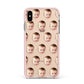 Baby Face Apple iPhone Xs Max Impact Case Pink Edge on Gold Phone