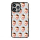 Baby Face iPhone 13 Pro Max Black Impact Case on Silver phone