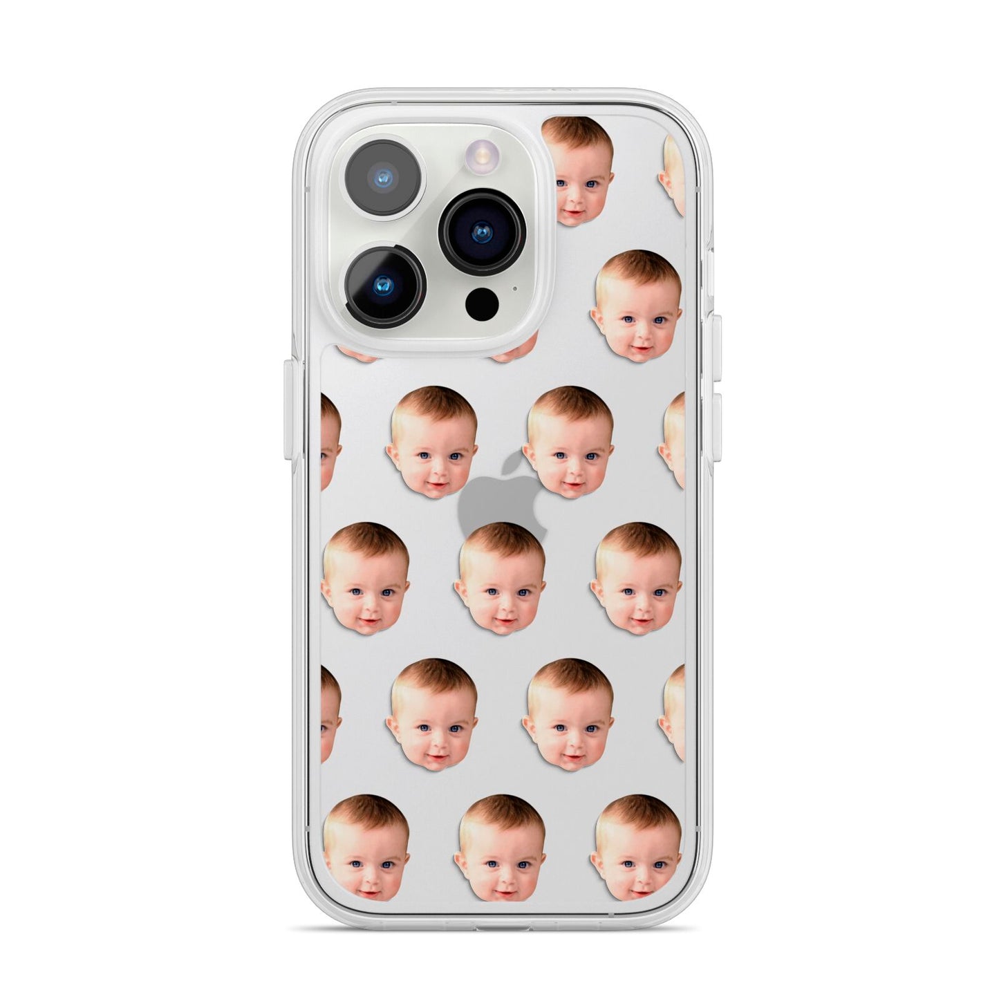Baby Face iPhone 14 Pro Clear Tough Case Silver
