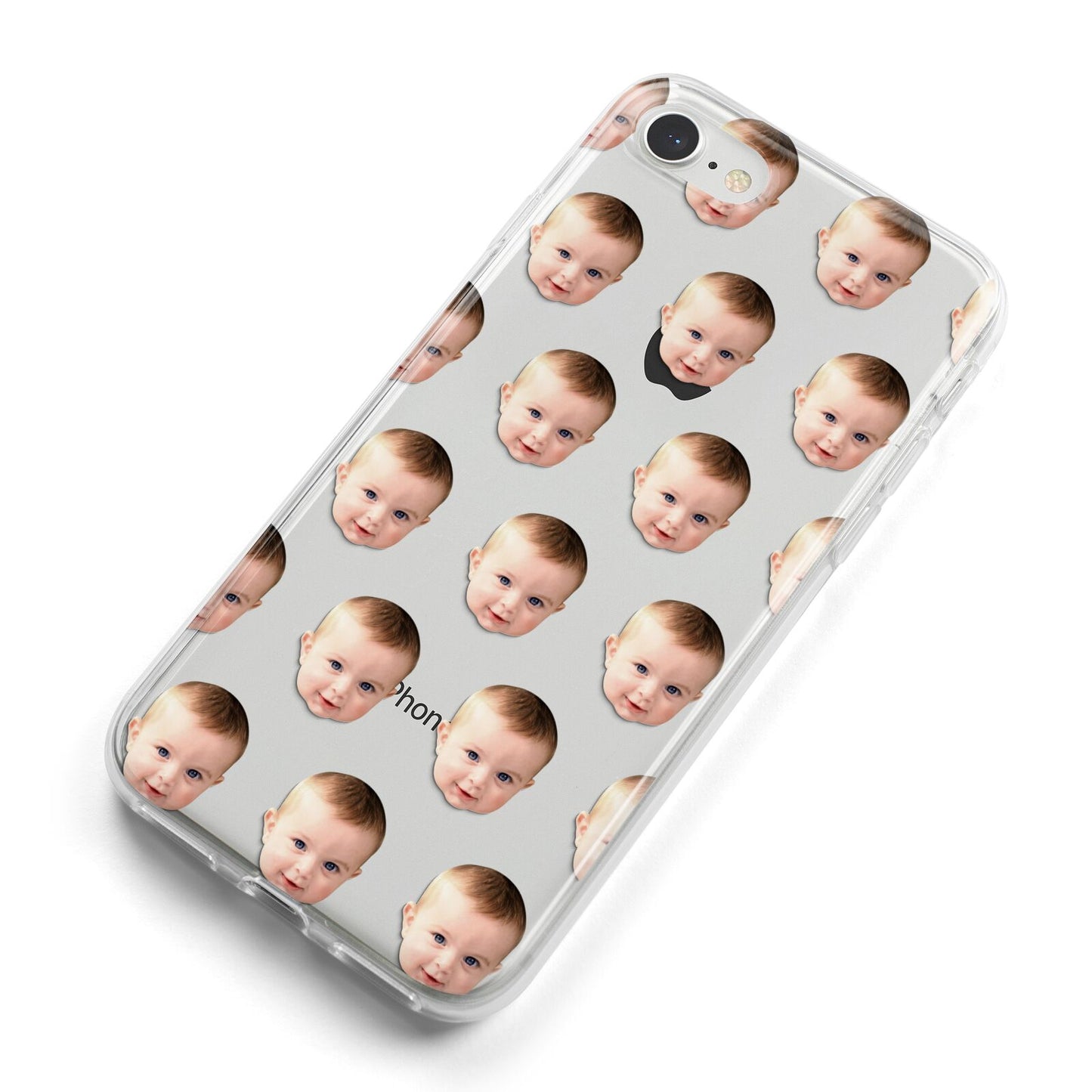 Baby Face iPhone 8 Bumper Case on Silver iPhone Alternative Image