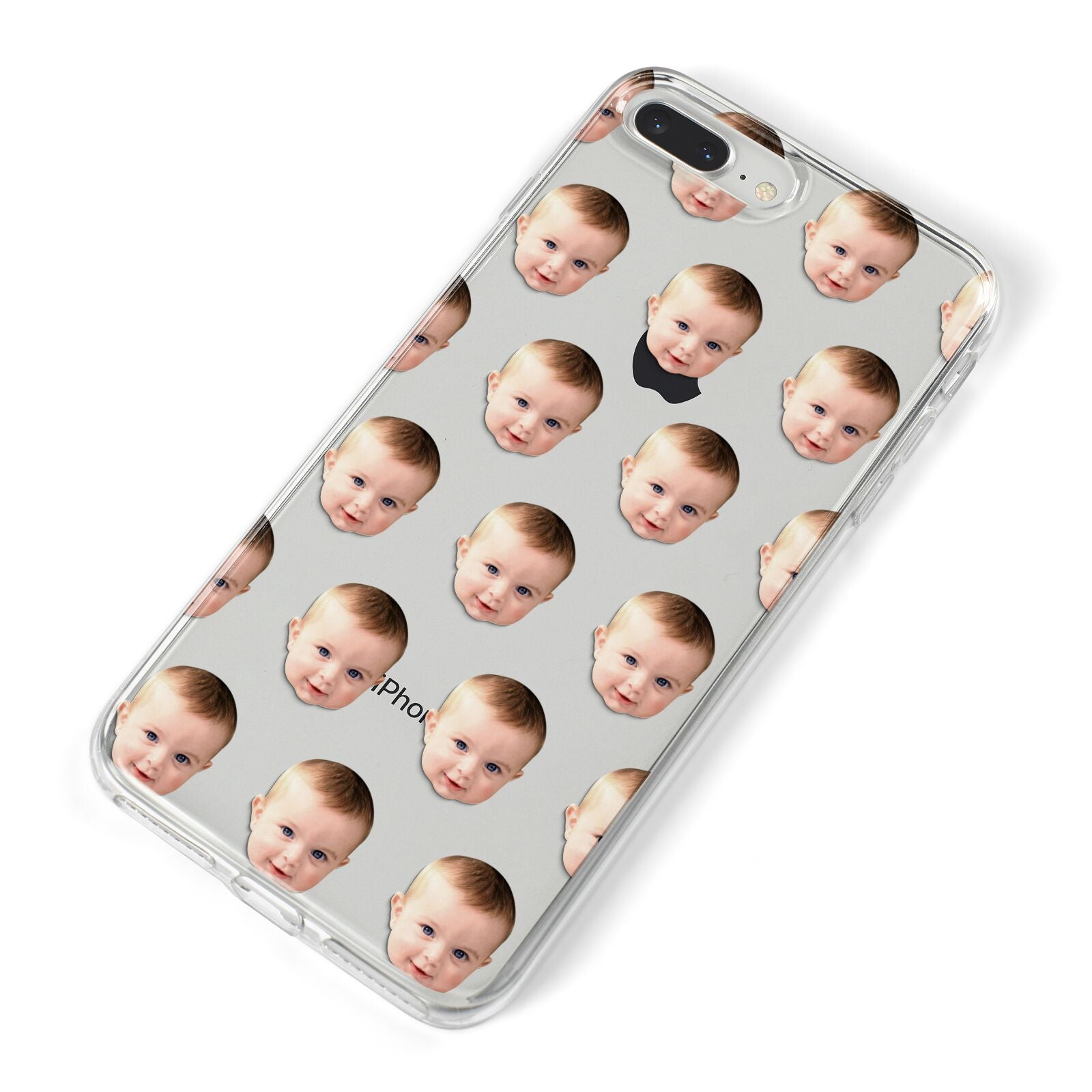 Baby Face iPhone 8 Plus Bumper Case on Silver iPhone Alternative Image
