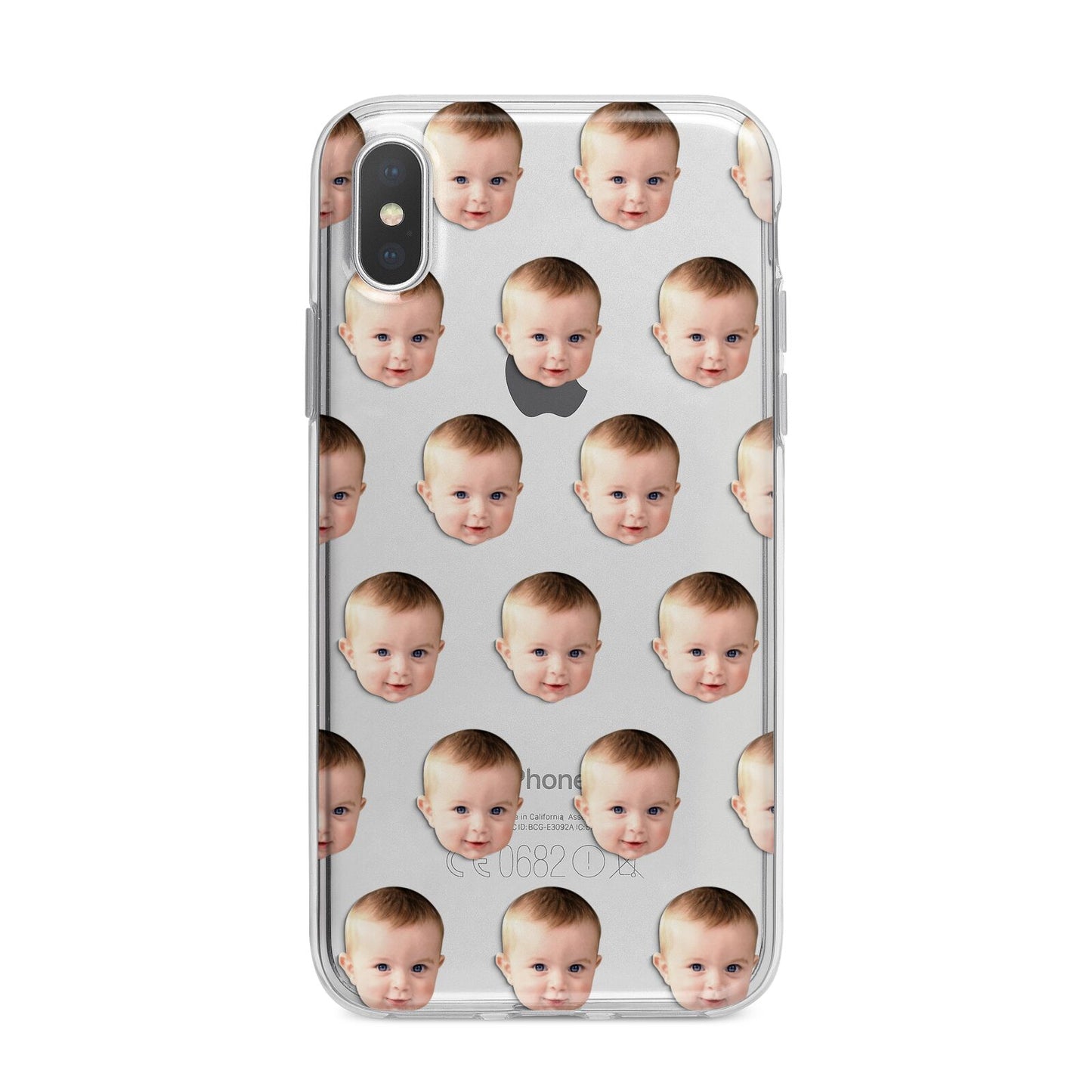 Baby Face iPhone X Bumper Case on Silver iPhone Alternative Image 1