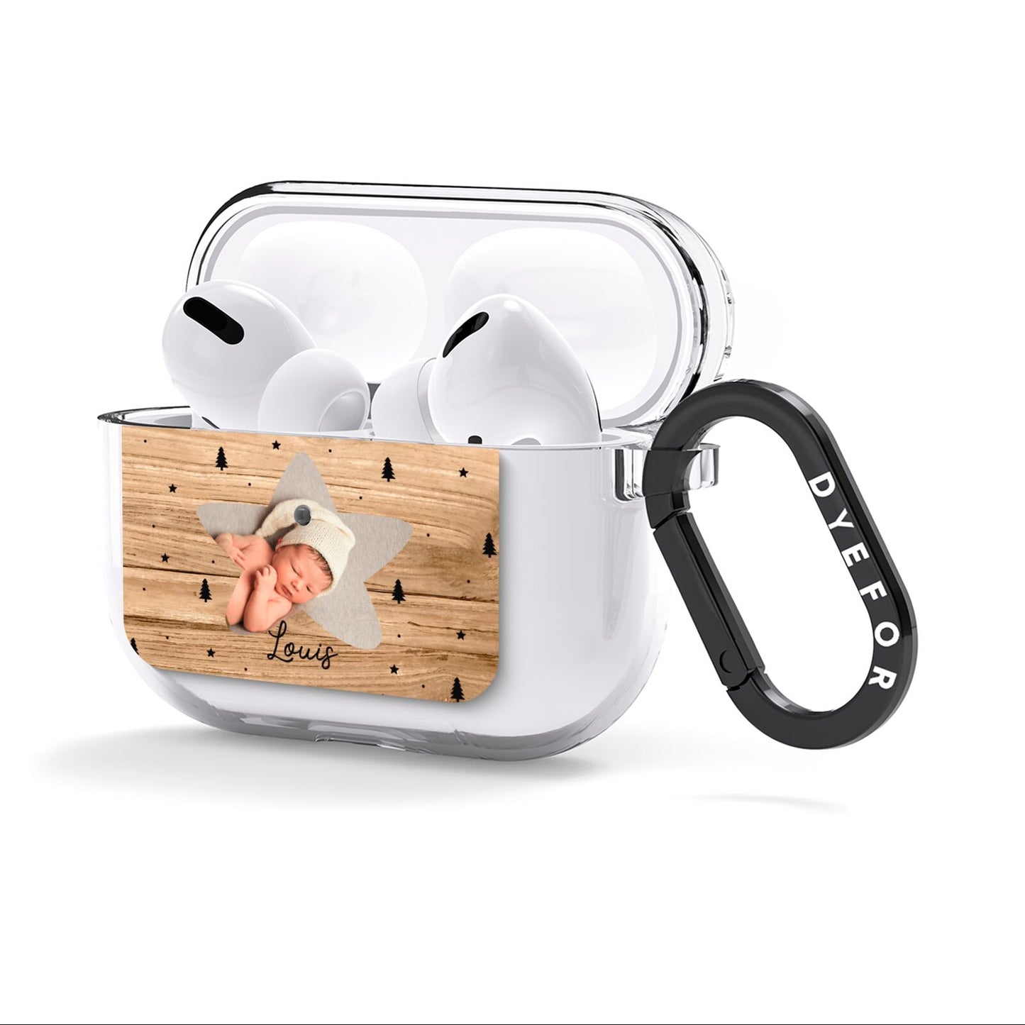 Baby Photo Upload AirPods Clear Case 3rd Gen Side Image