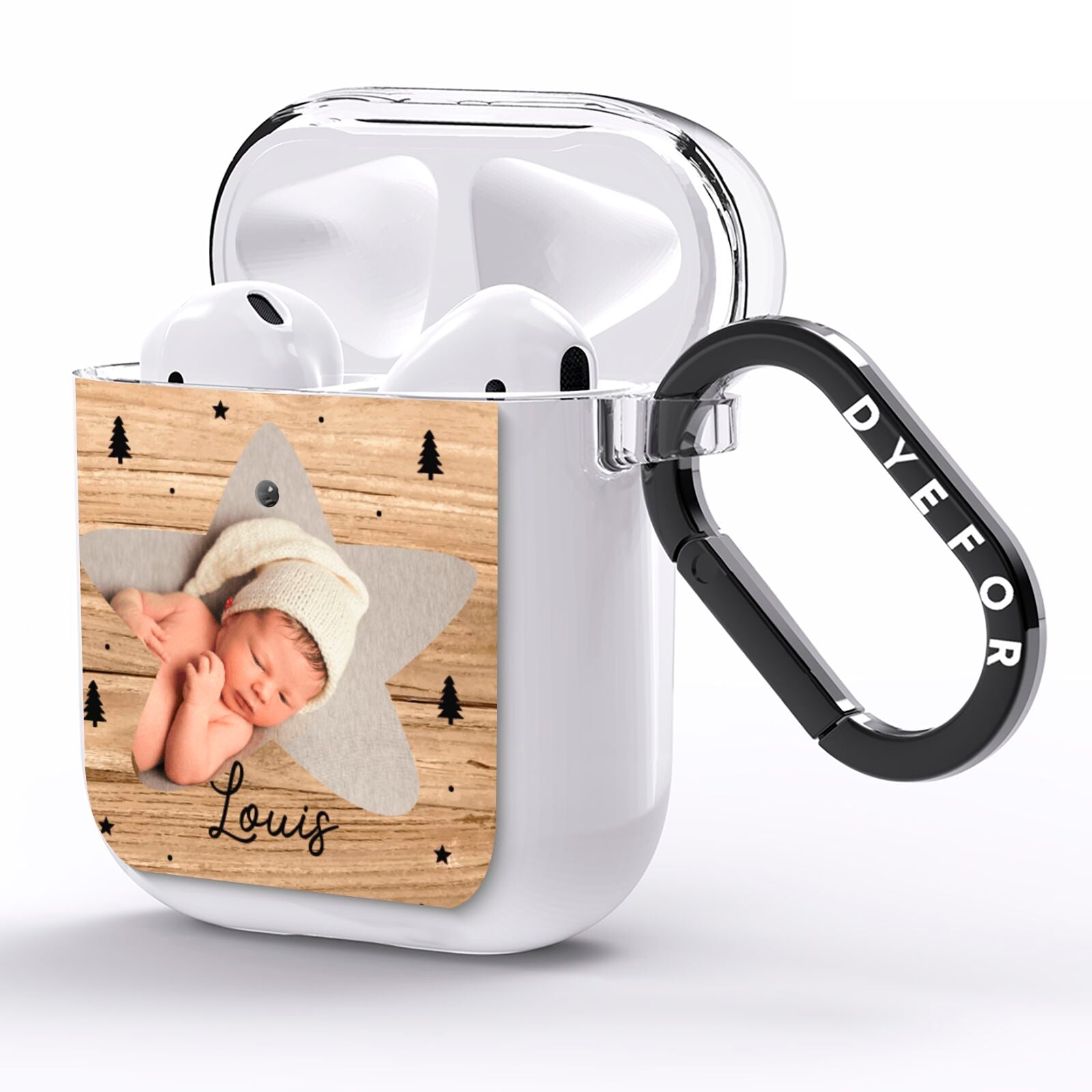 Baby Photo Upload AirPods Clear Case Side Image