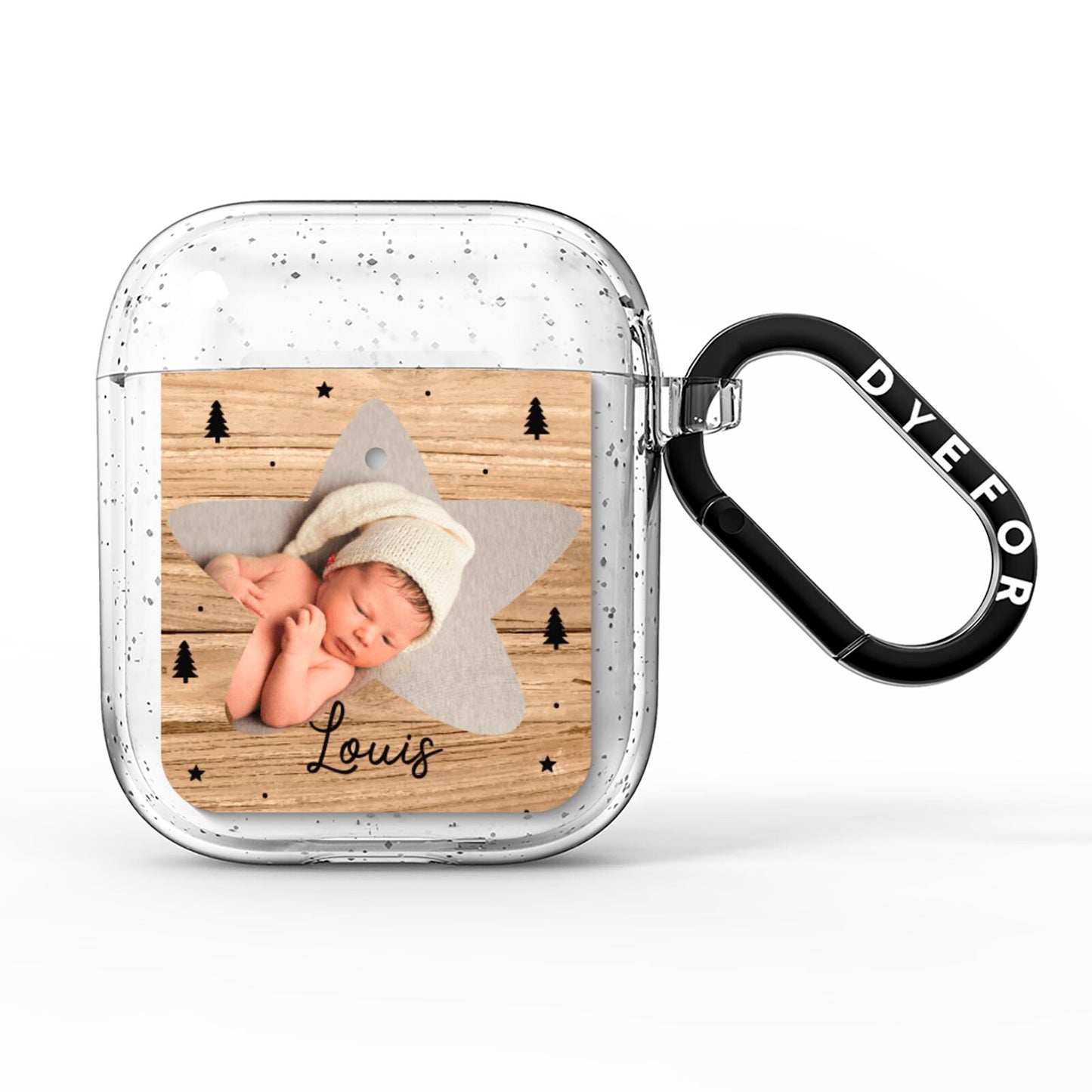 Baby Photo Upload AirPods Glitter Case