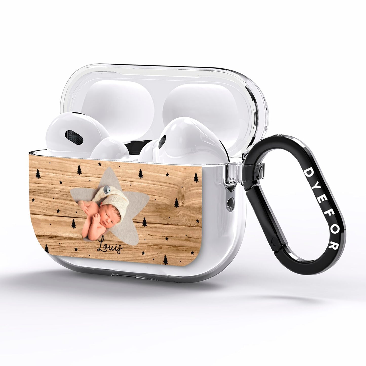 Baby Photo Upload AirPods Pro Clear Case Side Image